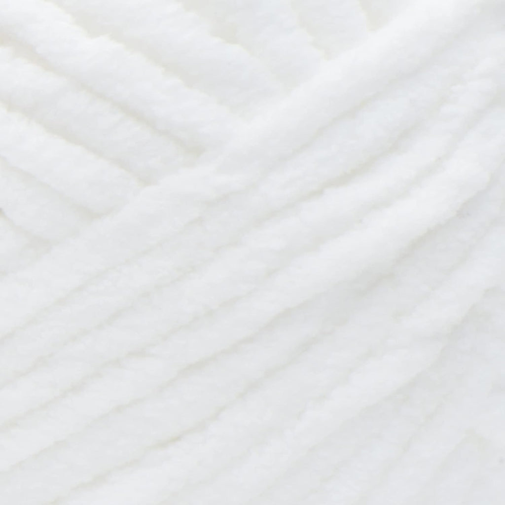 Bernat Blanket Yarn Super Bulky Soft Chenille Yarn White 2-Pack