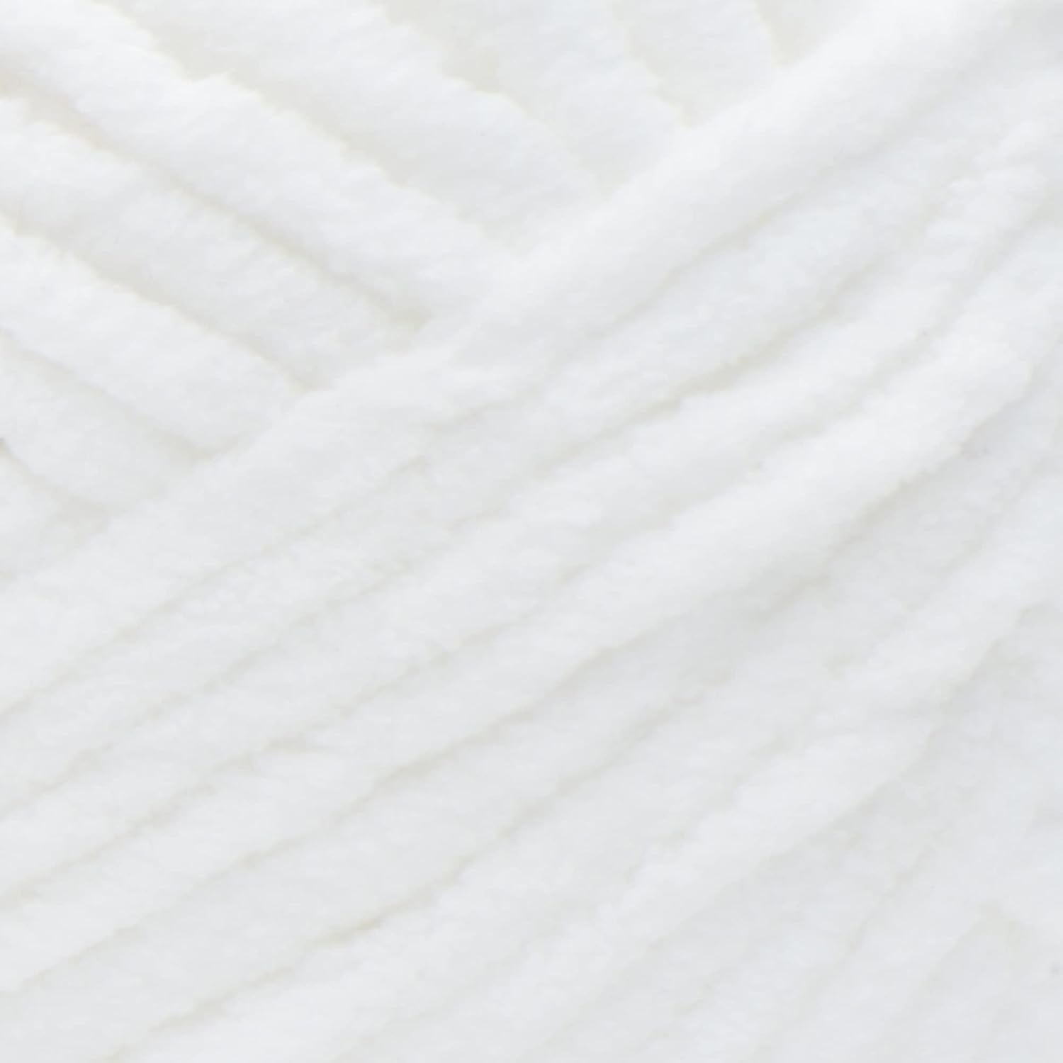 Bernat Blanket Yarn Super Bulky Soft Chenille Yarn White 2-Pack