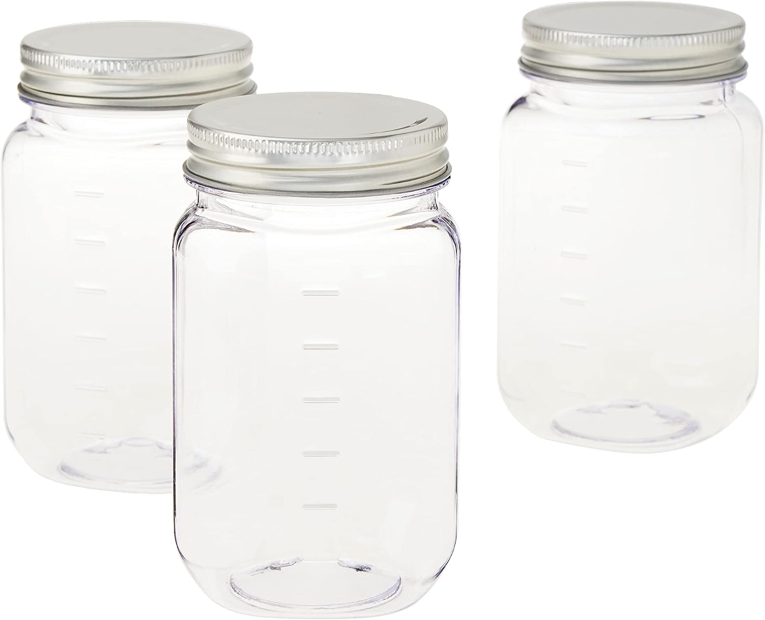 Craft Smart MICHAELS 16oz. Plastic Mason Jars by Celebrate It™, 3ct.