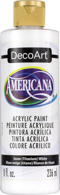 DecoArt DAO1-9 DA01-9 Americana Acrylics, 8-Ounce, Snow, Titanium White